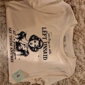 Rebel Soul Graphic Tee in White